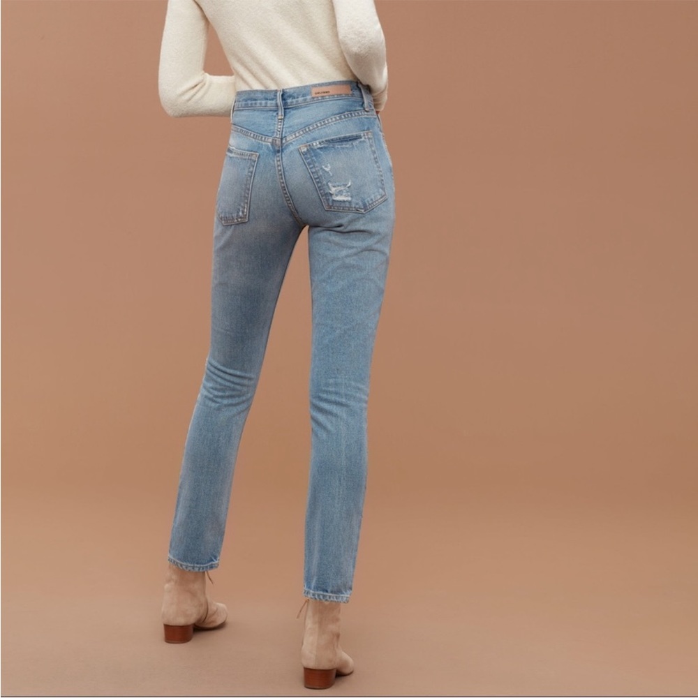 GRLFRND Karolina High Rise Distressed Skinn Jeans in Last Dance Retro Vintage - Picture 2 of 13